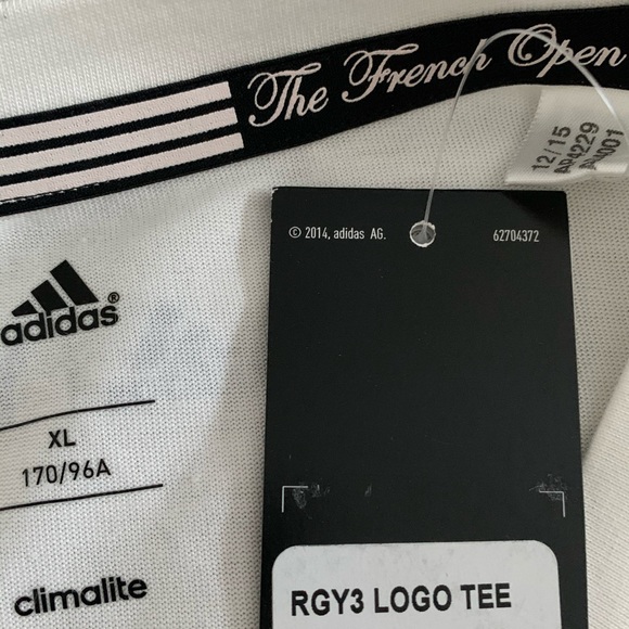 [NWT] Y3 Adidas Roland Garros logo tennis tee - Picture 4 of 6